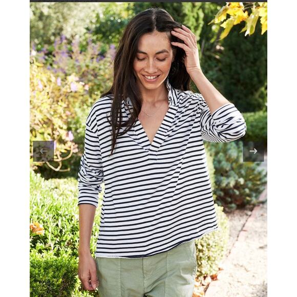 Frank & Eileen Patrick Popover Henley - White - Large - Picture 1 of 9